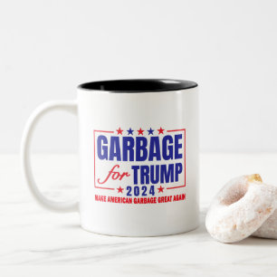 Trump 2024 Election Proud To Be Garbage Vote Trump Two-Tone Coffee Mug
