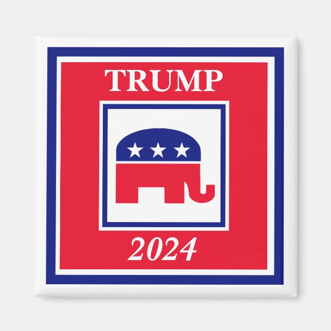 TRUMP 2024 Elephant Election Magnet (Front)