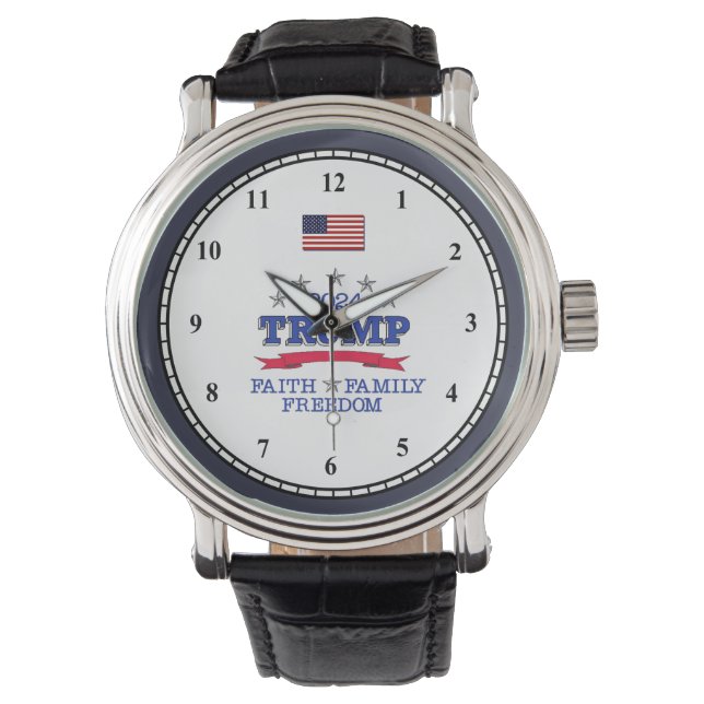 Trump 2024 Faith Family Freedom Watch (Front)