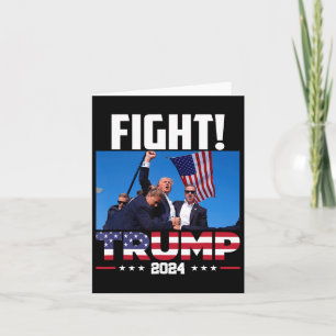 Trump 2024 Fight Fist Rally Trump Rally 2024 Ameri Card