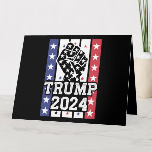 Trump 2024 Fist Outlaw Hillbilly J.D.Vance 2024 Card