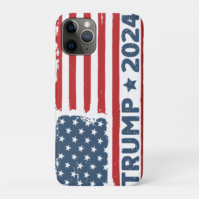 Trump 2024 Flag America  Case-Mate iPhone Case (Back)