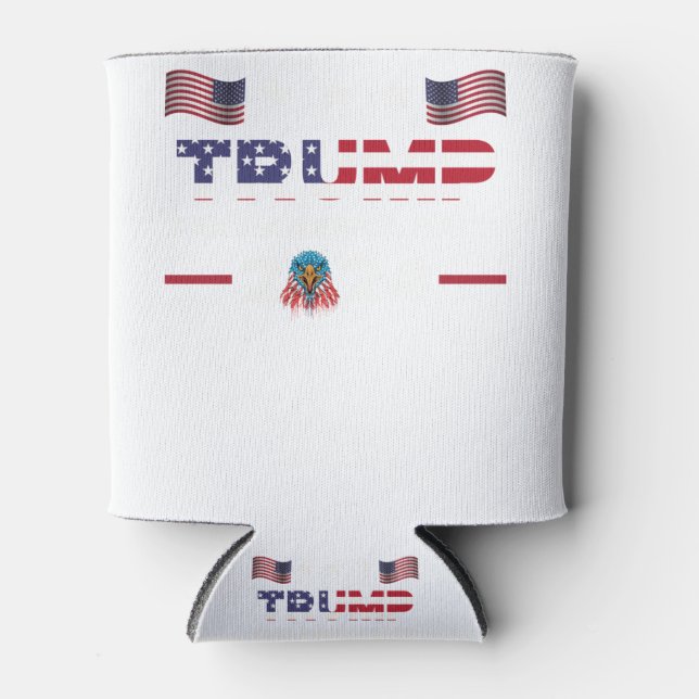 Trump 2024 flag take America back men women - Trum Can Cooler (Front)