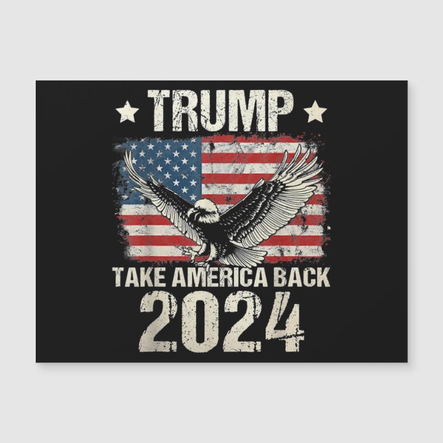 Trump 2024 flag take America back men women Trump  (Front)