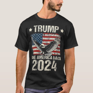 Trump 2024 Flag Take America Back Men Women Trump T-Shirt