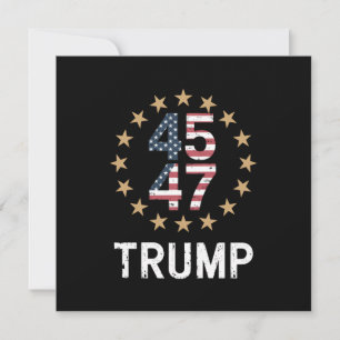 Trump 2024 Flag Take America Back Trump 45 47  Invitation