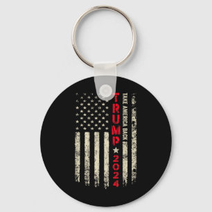 Trump 2024 Flag Take America Byck Trump Flag 45 47 Key Ring