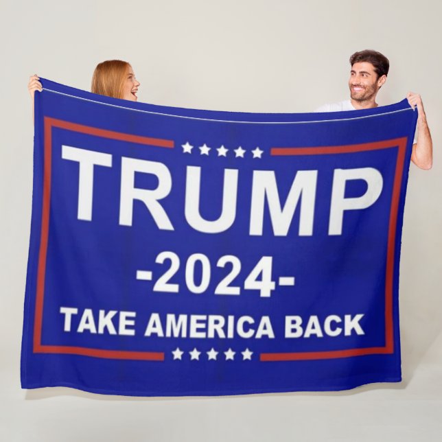 TRUMP 2024 FLEECE BLANKET (In Situ)