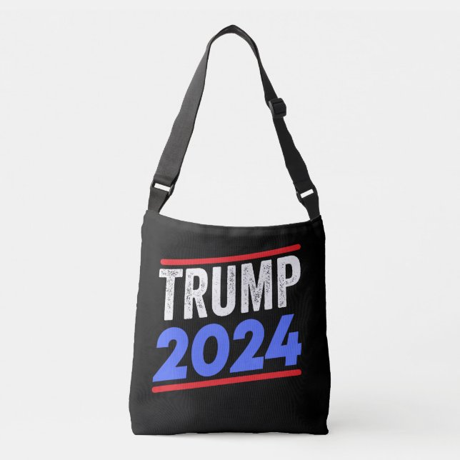 Trump 2024 For President Donald Jr. Maga Election Crossbody Bag (Front)