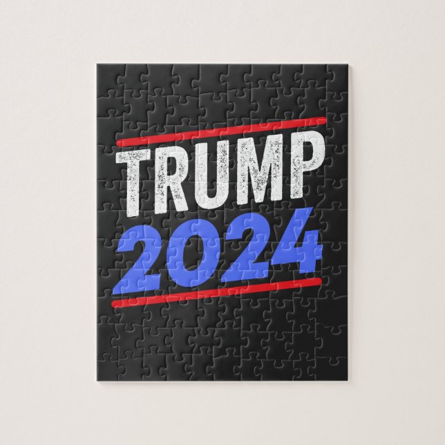 Trump 2024 For President Donald Jr. Maga Election Jigsaw Puzzle (Vertical)