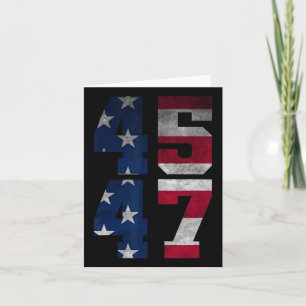 Trump 2024 For President Us Flag  Card