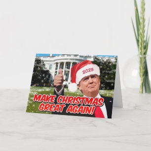 Trump 2024 Funny Donald Trump Christmas Holiday Card