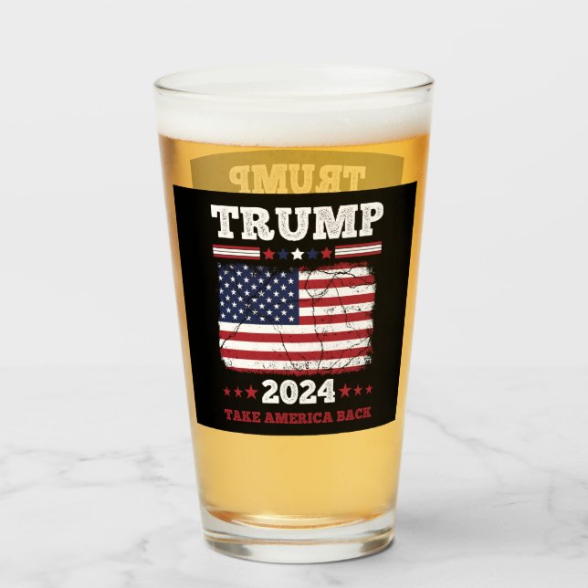 Trump 2024 glass (Back Filled)