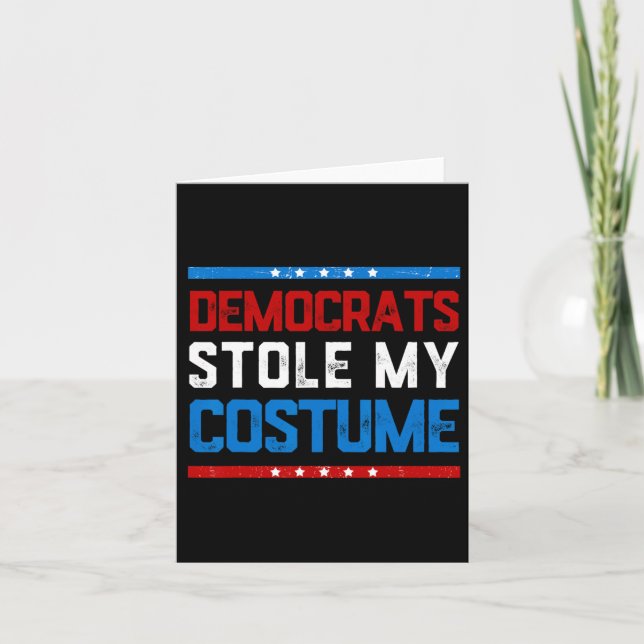 Trump 2024 Halloween Costume1  Card (Front)