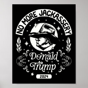 Trump 2024 Head Cowboy Usa 2024 Vote Election Us  Poster