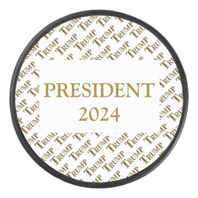 TRUMP 2024 HOCKEY PUCK (Front)