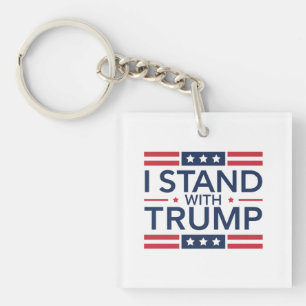 Trump 2024 I Stand With Trump Support President  Key Ring