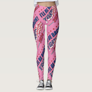 Trump 2024 I'll Be Back Leggings