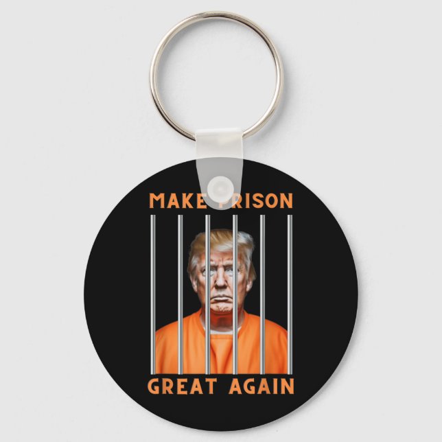 Trump 2024 In Prison  Key Ring (Front)
