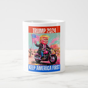 TRUMP 2024 KEEP AMERICA FIRST LARGE COFFEE MUG