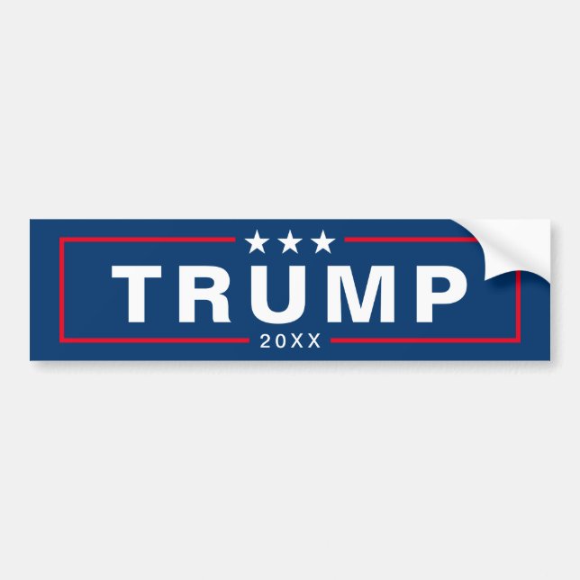 Trump 2024 Keep America Great - minimal blue red Bumper Sticker (Front)