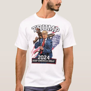 Trump 2024 Keep America Great T-Shirt Campaign USA