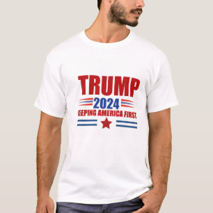 Trump 2024: Keeping America First T-Shirt