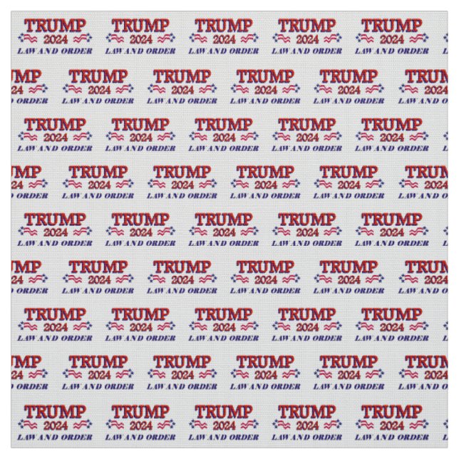 Trump 2024 Law and Order Fabric (Swatch)