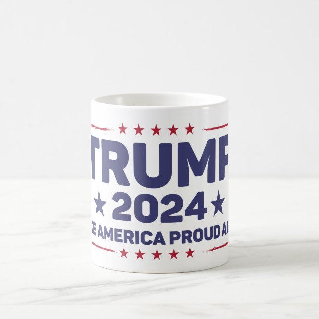 Trump 2024 - Make America Proud Again Coffee Mug (Center)
