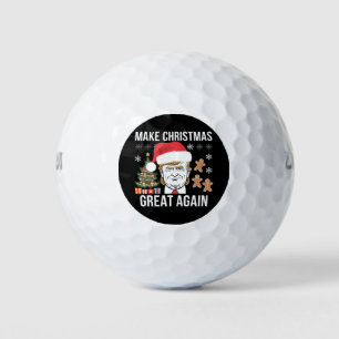 Trump 2024 Make Christmas Great Again Election Golf Balls