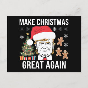 Trump 2024 Make Christmas Great Again Election Holiday Postcard