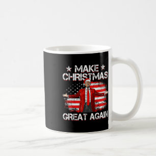 Trump 2024 Make Christmas Great Again Funny Trump  Coffee Mug