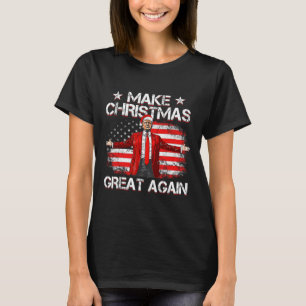 Trump 2024 Make Christmas Great Again Funny Trump  T-Shirt