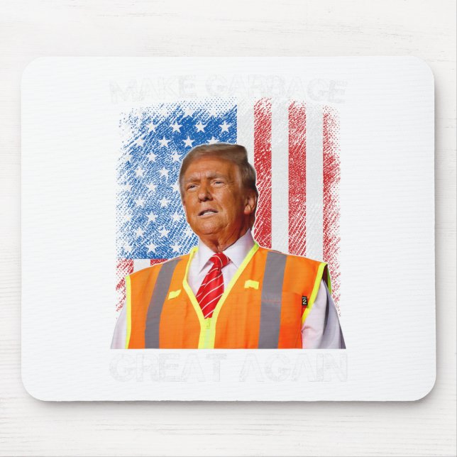 Trump 2024 Make Garbage Great Again Funny For Trum Mouse Pad (Front)