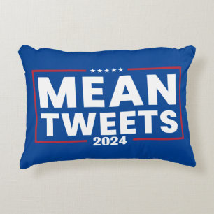 Trump 2024 Mean Tweets Election Decorative Cushion