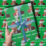 Trump 2024 Mug shot Make Christmas Great Again Wrapping Paper<br><div class="desc">Trump 2024 Mug shot Make Christmas Great Again</div>