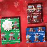 Trump 2024 Mug shot Make Christmas Great Again Wrapping Paper Sheet<br><div class="desc">Trump 2024 Mug shot Make Christmas Great Again</div>