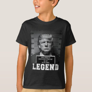 Trump 2024 Mugshot President Legend  T-Shirt
