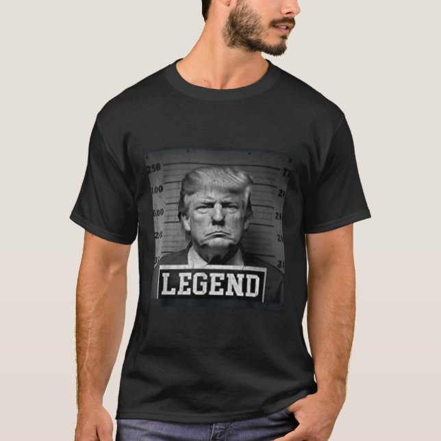    Trump 2024 Mugshot President Legend T-SHIRT  (Front)