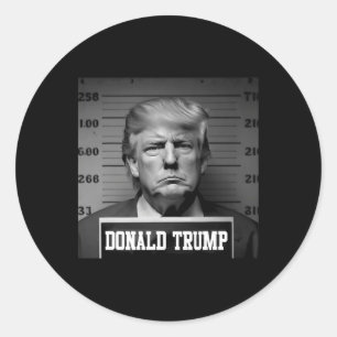 Trump 2024 Mugshot Trump Mug Shot President  Classic Round Sticker