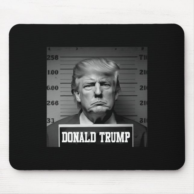 Trump 2024 Mugshot Trump Mug Shot President  Mouse Pad (Front)