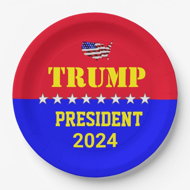 TRUMP 2024 PAPER PLATE (Front)