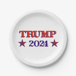 TRUMP 2024  PAPER PLATE