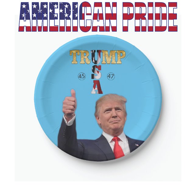 TRUMP 2024 PAPER PLATE (Creator Uploaded)