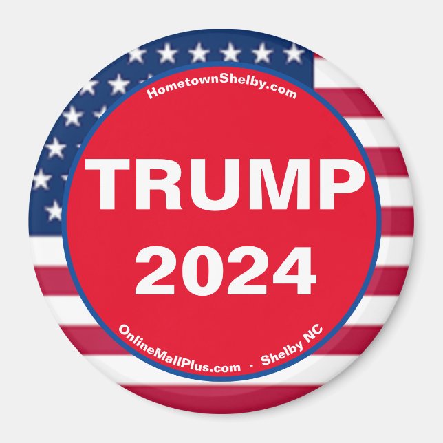 TRUMP 2024 Patriotic magnet (Front)