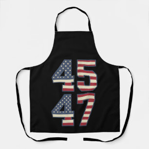 Trump 2024 President 45 47 America USA Vintage Apron