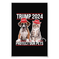 Trump 2024 Protect Our Pets Cat Dogs MAGA