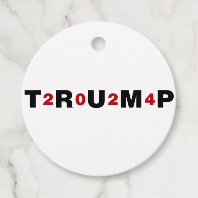 Trump 2024 Red Favour Tags (Front)