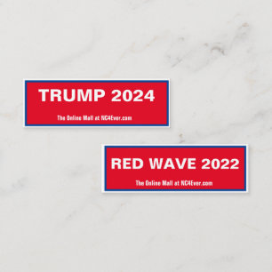 TRUMP 2024 RED WAVE 2022 MINI BUSINESS CARD