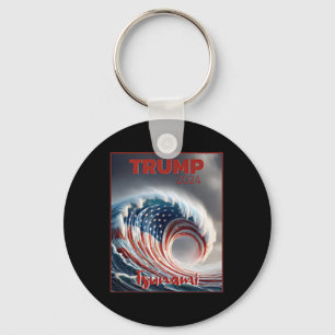 Trump 2024 Red Wave Tsunami Usa Election Voting Re Key Ring